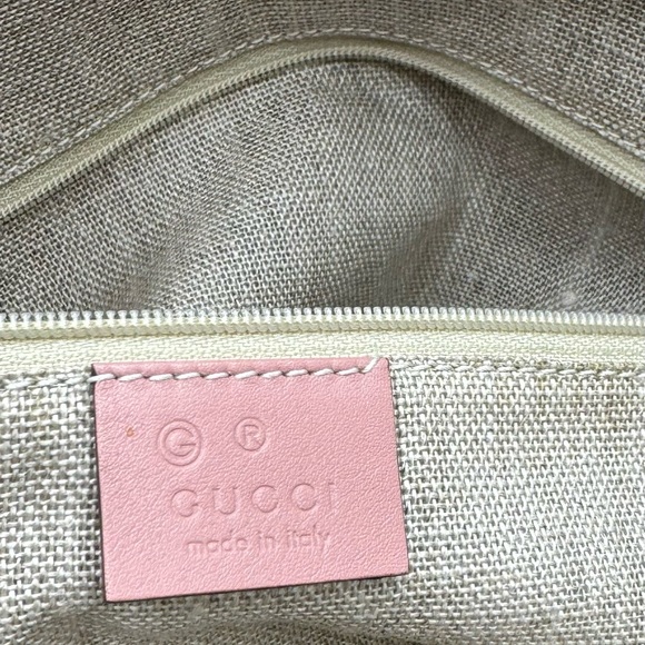 Auth Gucci Soft Pink Micro Guccisima Leather Bree Dome Shoulder Bag Ex++ - Picture 12 of 15